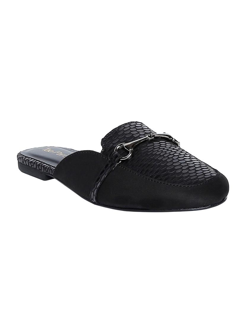 black slip on mules - 16879674 - Zoom Image - 1
