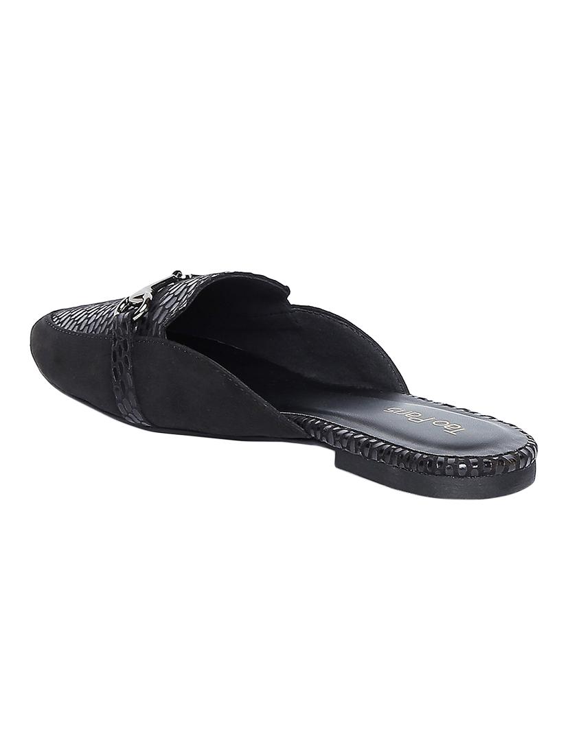 black slip on mules - 16879674 - Zoom Image - 3
