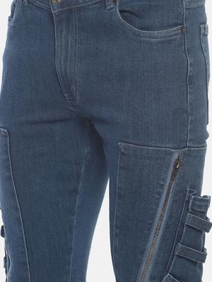 blue solid jogger - 16879888 - Standard Image - 5