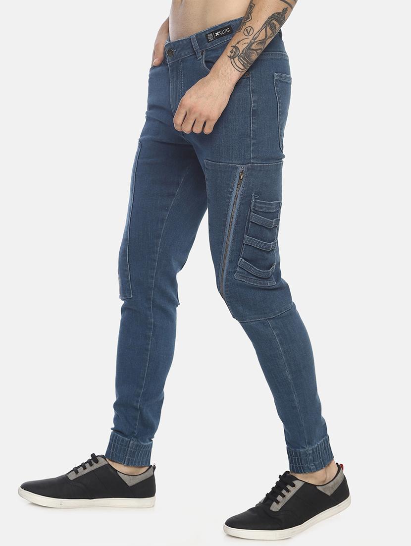 blue solid jogger - 16879888 - Zoom Image - 2