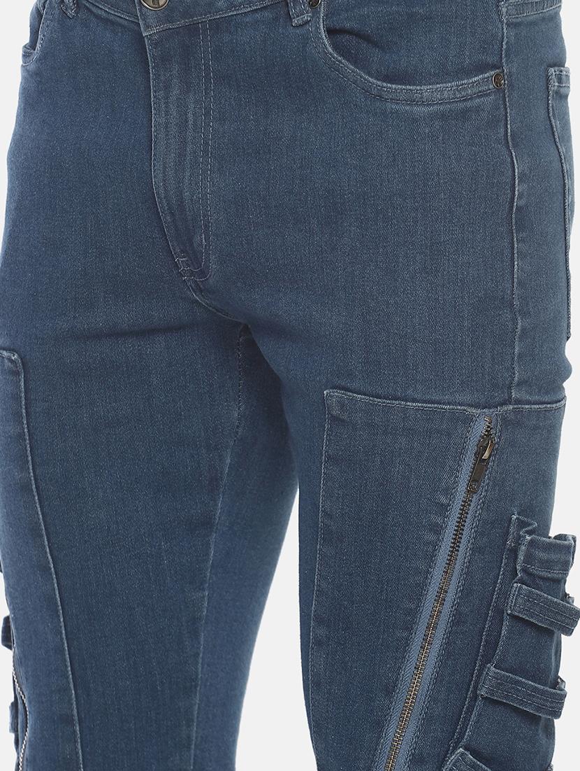 blue solid jogger - 16879888 - Zoom Image - 5