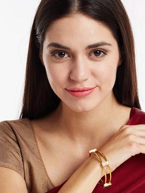 multi colored gold plated bangle - 16880037 - Standard Image - 4
