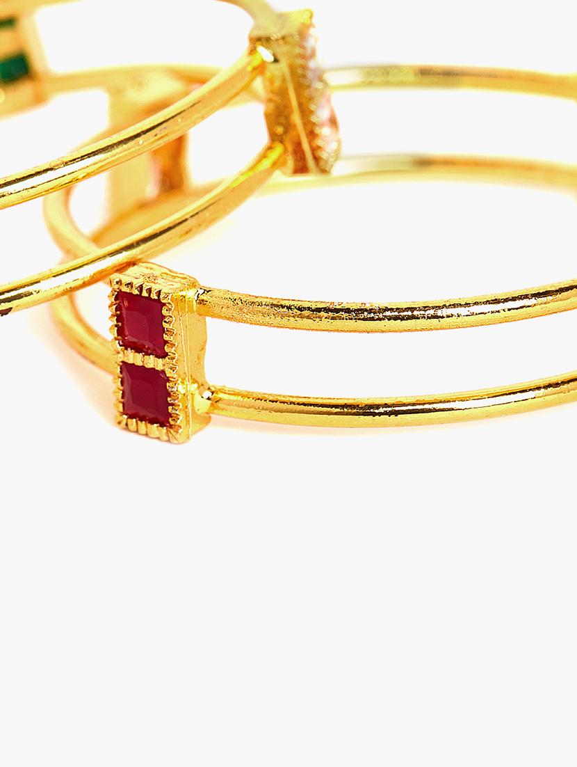 multi colored gold plated bangle - 16880037 - Zoom Image - 3