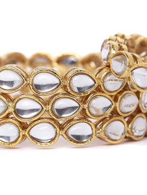 gold metal bangle - 16880042 - Standard Image - 3