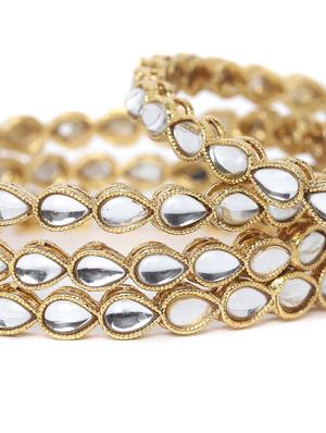 gold metal bangle - 16880043 - Standard Image - 3