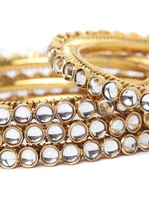 gold metal bangle - 16880045 - Standard Image - 4