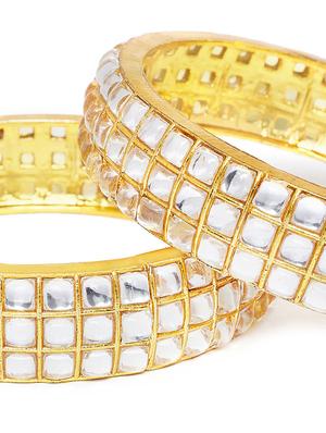 white gold metal bangle - 16880047 - Standard Image - 4