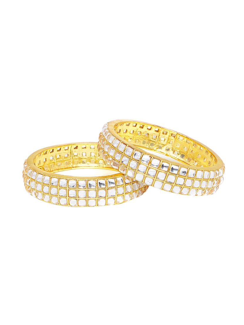 white gold metal bangle - 16880047 - Zoom Image - 2