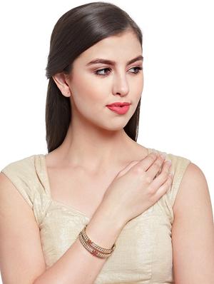 pink gold tone plated bangle - 16880062 - Standard Image - 6