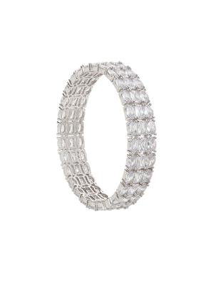 silver tone plated bangle - 16880064 - Standard Image - 4