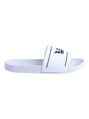 white leatherette slip on flip flops - 16880348 - Standard Image - 2