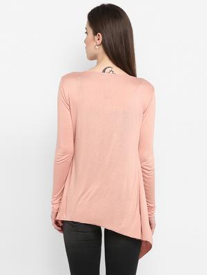 water fall neck asymmetric shrug - 16880476 - Standard Image - 3