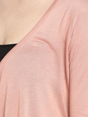 water fall neck asymmetric shrug - 16880476 - Standard Image - 5