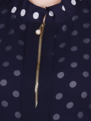 layered polka dot maxi dress - 16880574 - Standard Image - 4