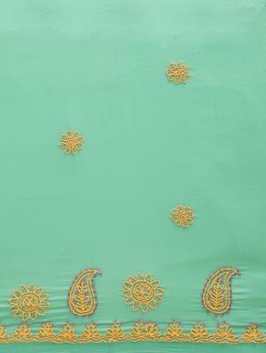 embroidered chikankari saree with blouse - 16881059 - Standard Image - 4