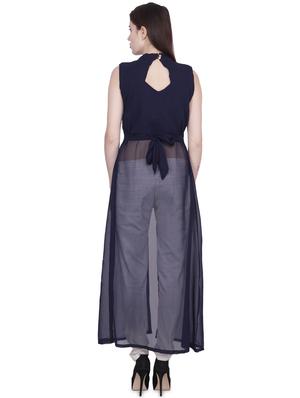 tie back front slit maxi tunic - 16881085 - Standard Image - 3
