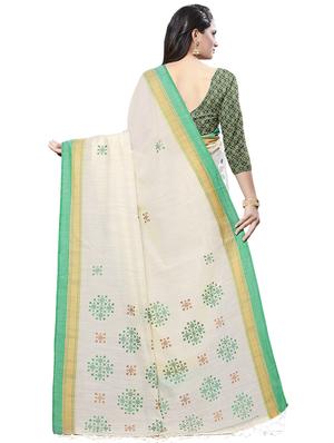bordered embroidered saree with blouse - 16881342 - Standard Image - 2