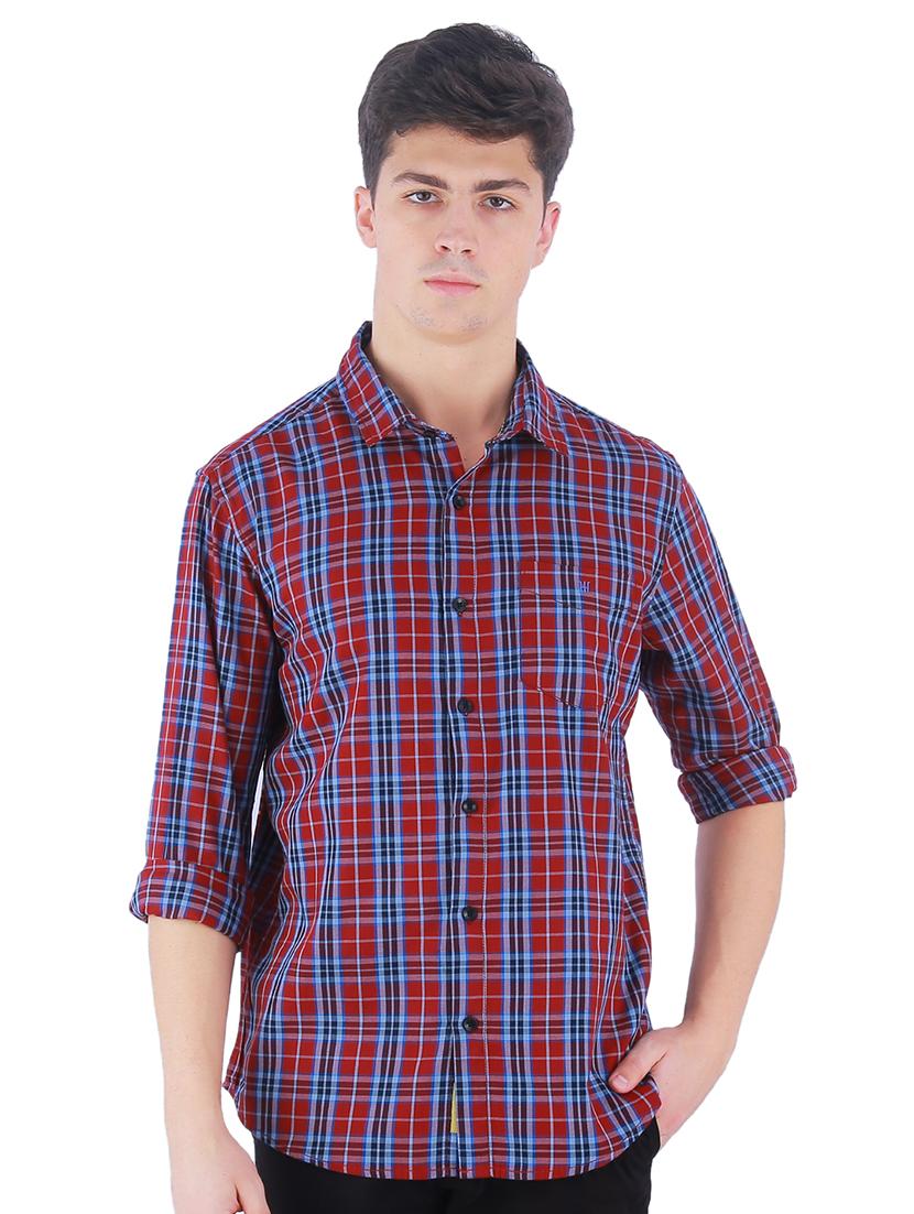 red checkered casual shirt - 16882231 - Zoom Image - 1