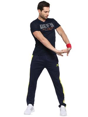 navy blue typographic chest print t-shirt - 16883121 - Standard Image - 4