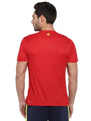 red typographic chest print t-shirt - 16883122 - Standard Image - 3