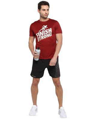 red typographic chest print t-shirt - 16883154 - Standard Image - 4