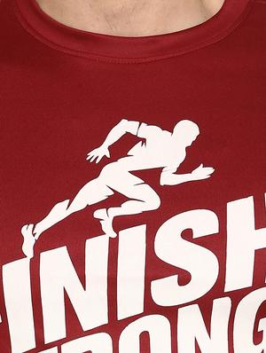 red typographic chest print t-shirt - 16883154 - Standard Image - 5