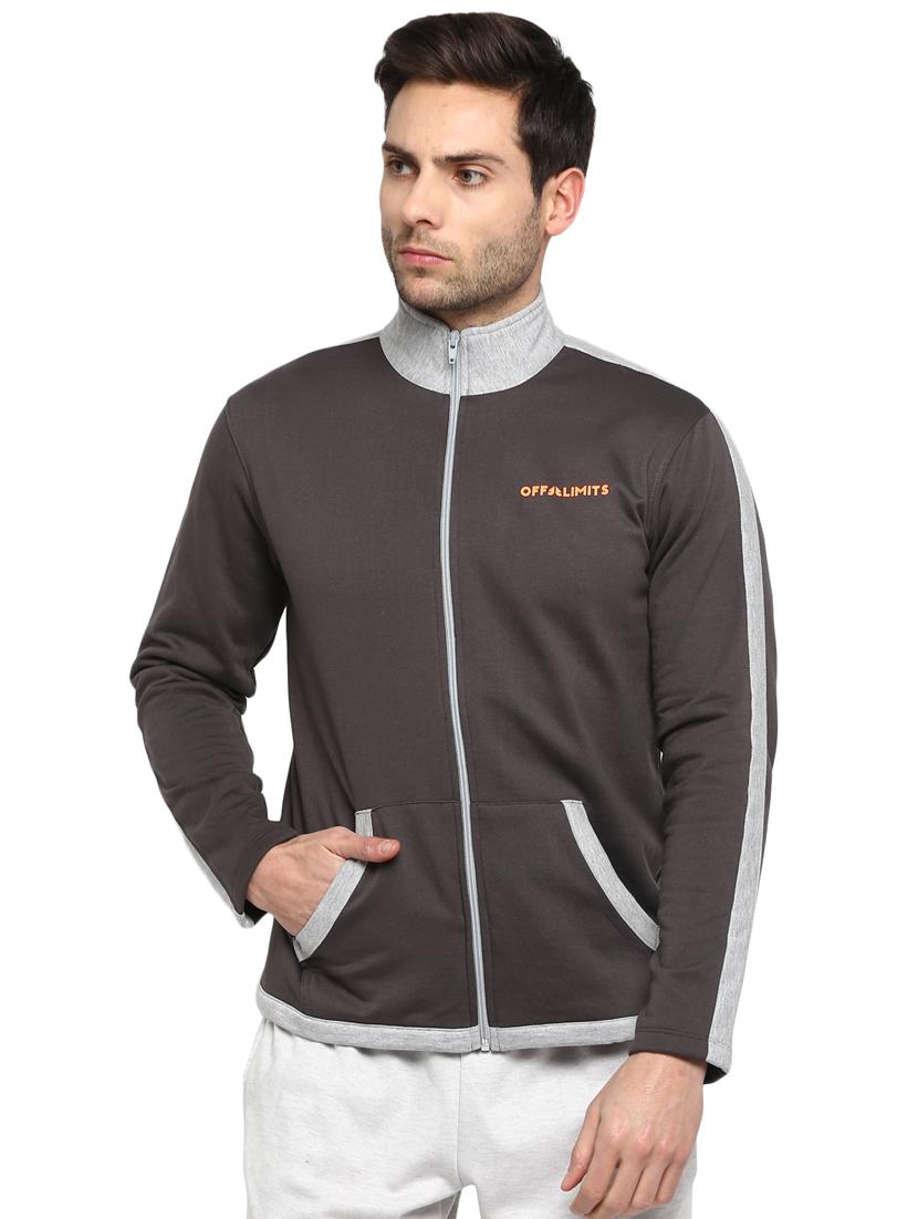 grey taped casual jacket - 16883159 - Zoom Image - 1