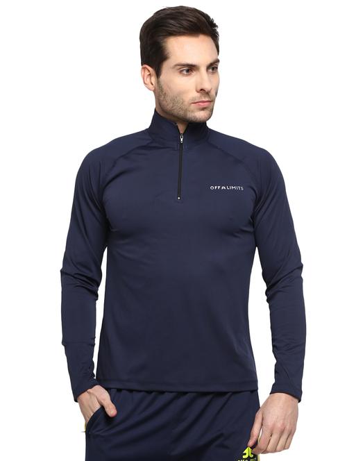 navy blue solid t-shirt - 16883167 - Standard Image - 1