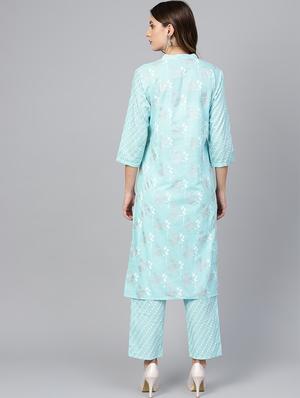 pastel kurta palazzo set - 16883396 - Standard Image - 3