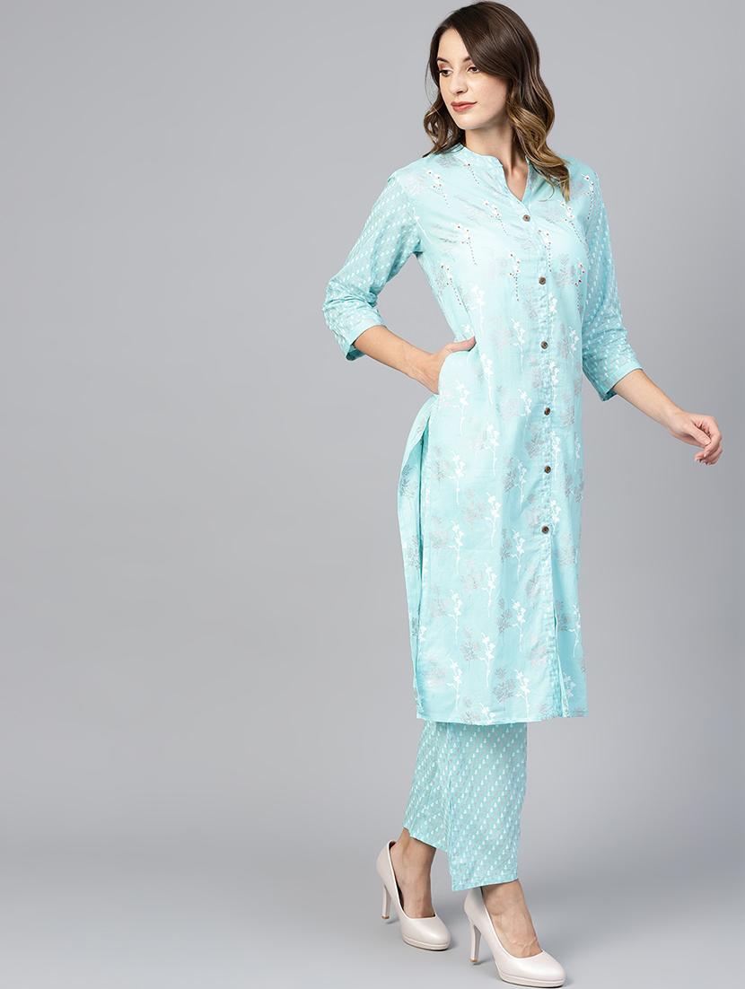 pastel kurta palazzo set - 16883396 - Zoom Image - 2
