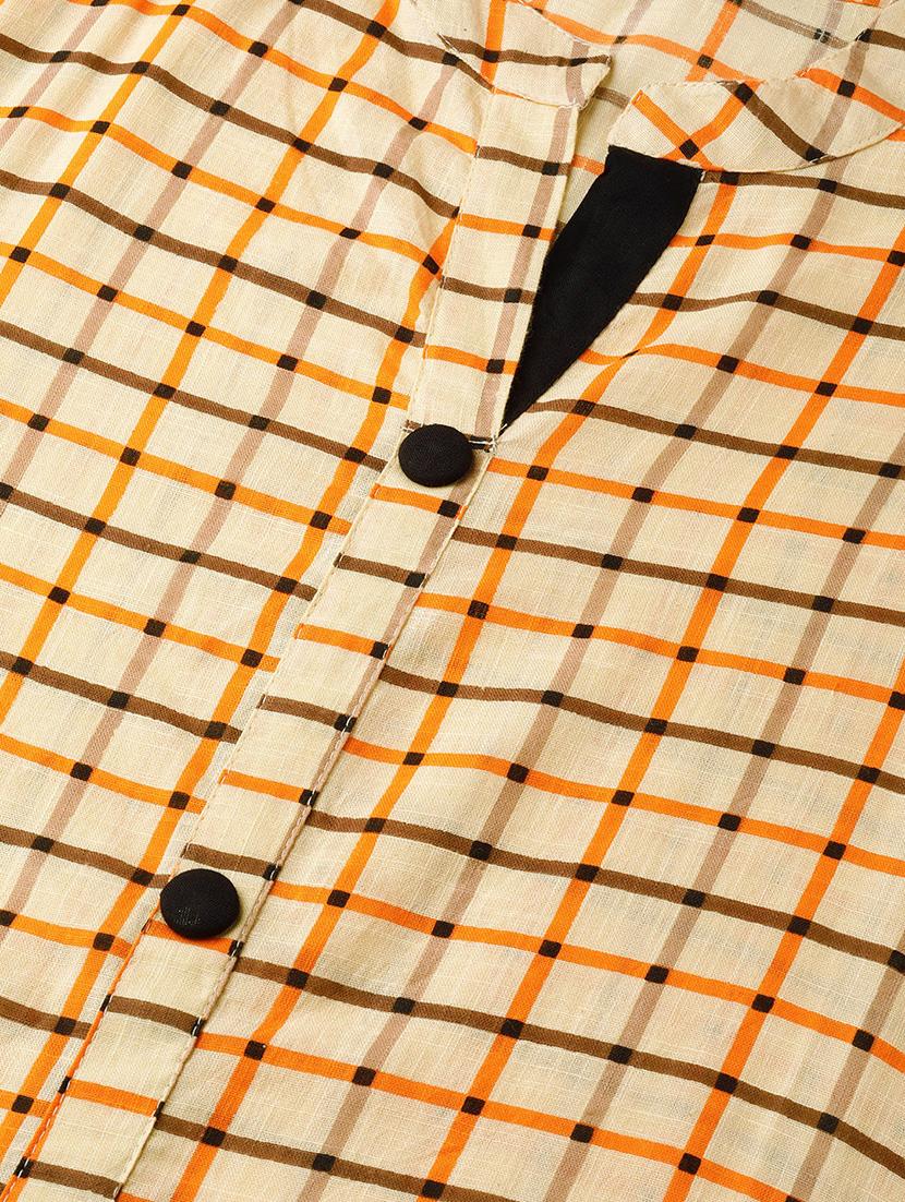 checkered kurta palazzo set - 16883445 - Zoom Image - 5