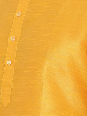 yellow solid kurta pyjama set - 16883475 - Standard Image - 4