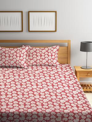 cotton double bedsheet and 2 frame pillow covers set - 16883591 - Standard Image - 2