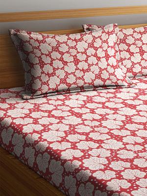 cotton double bedsheet and 2 frame pillow covers set - 16883591 - Standard Image - 3