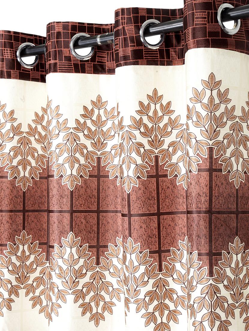 panel brown long door curtain set of 2 - 16883613 - Zoom Image - 4