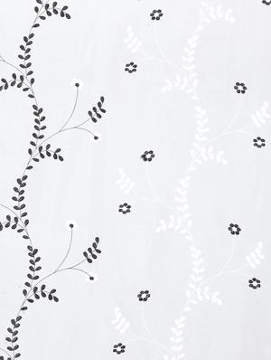 embroidery white polyester long door curtains set of 2 - 16883625 - Standard Image - 3