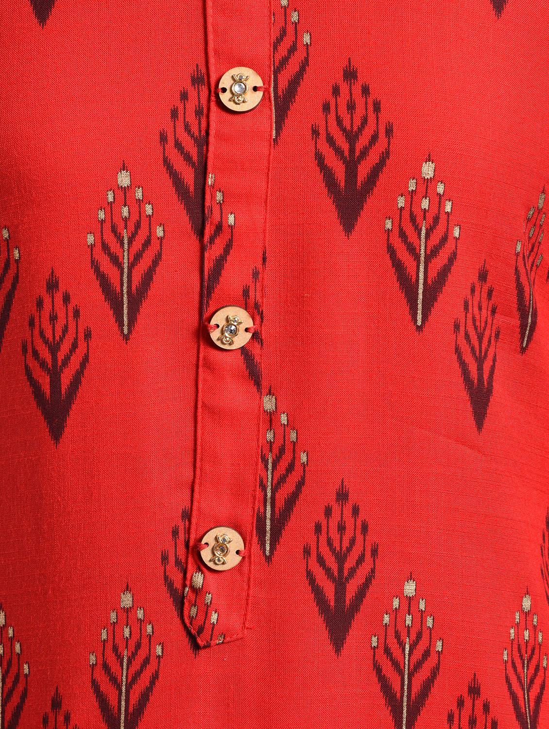 printed straight kurta - 16883697 - Zoom Image - 6