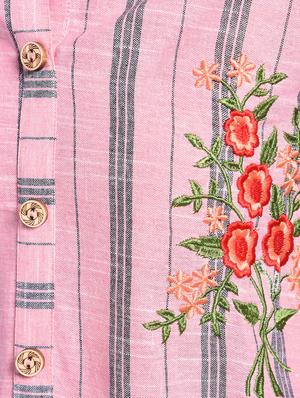 striped straight kurta - 16883700 - Standard Image - 6