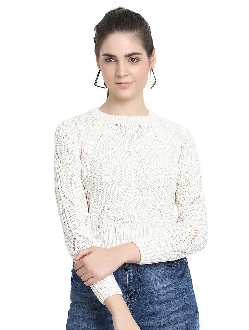 round neck woolen pullover - 16884049 - Zoom Image - 1