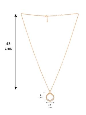 gold metal chain necklace - 16884192 - Standard Image - 3