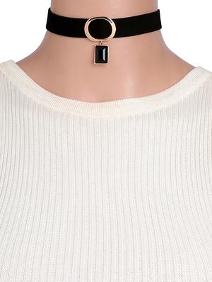 black metal choker necklace - 16884216 - Standard Image - 4