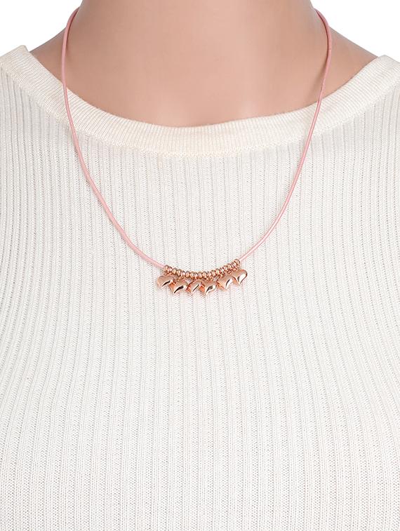 gold metal chain necklace - 16884217 - Zoom Image - 4