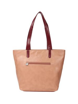 pink leatherette (pu) regular handbag - 16884239 - Standard Image - 2