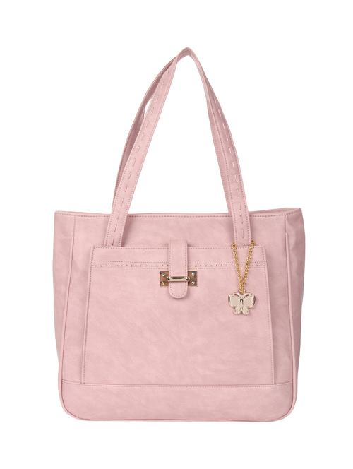 pink leatherette (pu) regular handbag - 16884402 - Very Small Image - 1