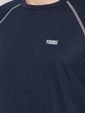 navy blue solid t-shirt - 16884448 - Standard Image - 4