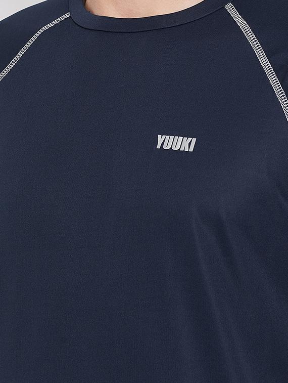 navy blue solid t-shirt - 16884448 - Zoom Image - 4