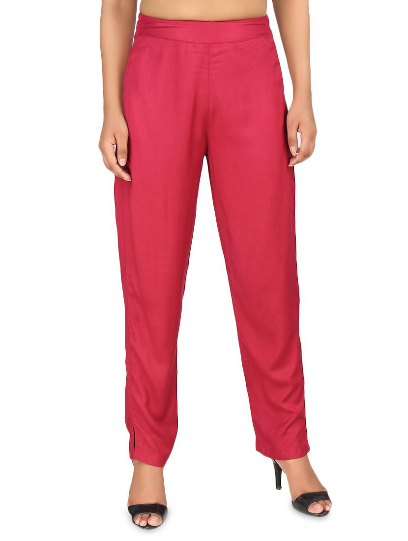 high rise flat front trouser - 16884582 - Zoom Image - 1
