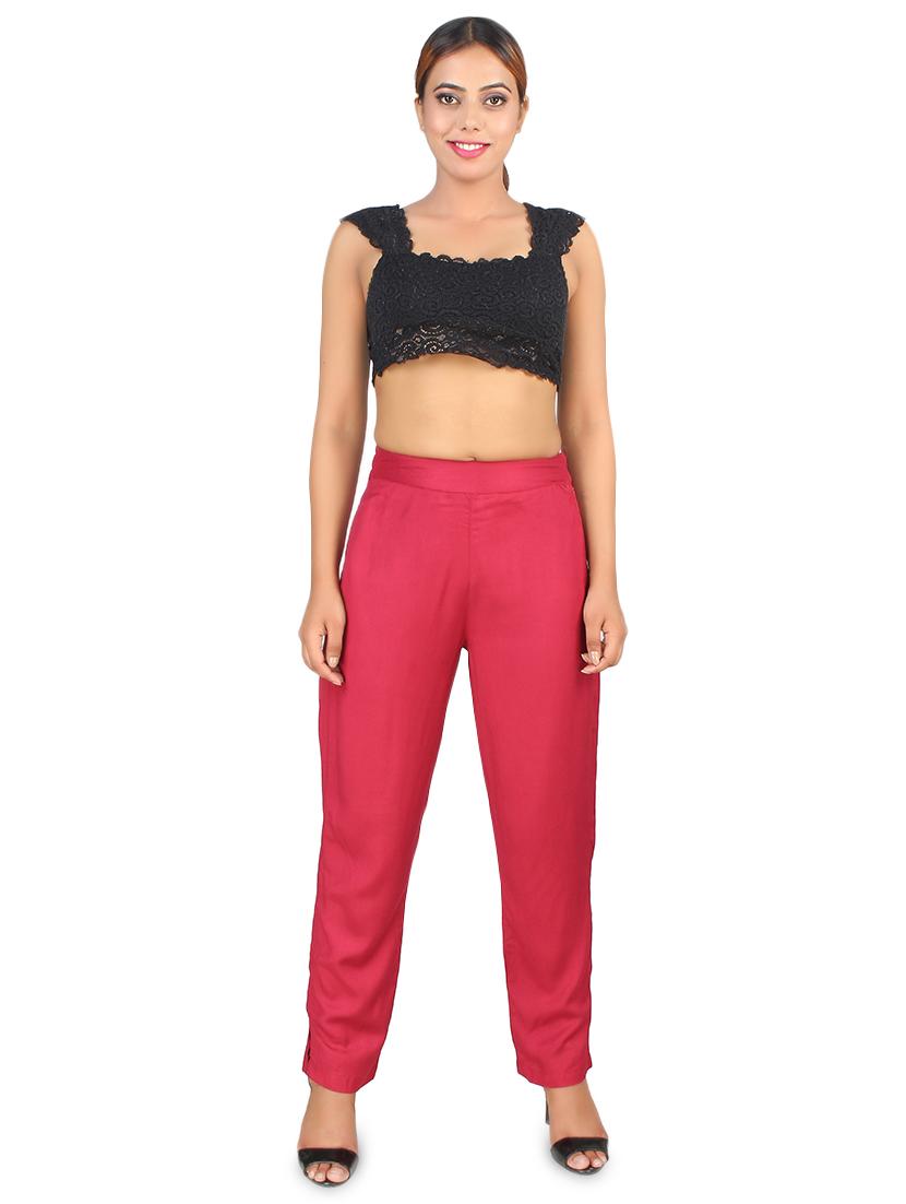 high rise flat front trouser - 16884582 - Zoom Image - 4