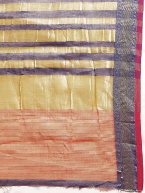 solid bordered kota doria saree with blouse - 16884699 - Standard Image - 5