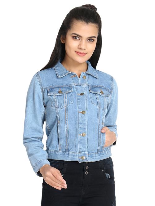 stone washed denim jacket - 16884772 - Standard Image - 1